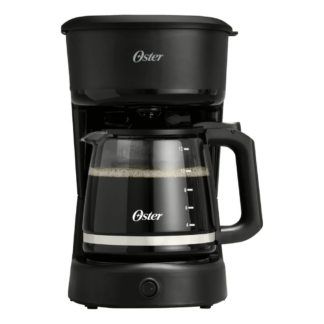 Cafetera Oster 12 Tazas 1000W Negra ☕ Potente, Antigoteo y Filtro Permanente