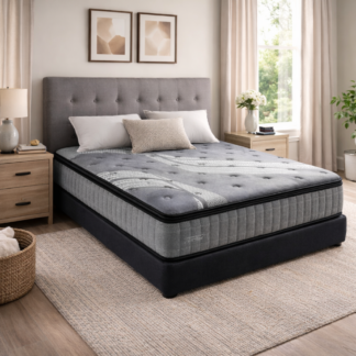 Colchon Pillow Simple 140x190 33cm Firme 5 Años Garantia