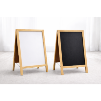 Tablero Rompetrafico Doble Cara Tipo Tijera Madera Comercial 60X40 NEGRO