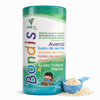 Suplemento Nutricional Bondis 700g Con Avena Suero De Leche Vitaminas Hierro Y Ácido Fólico Para Niños