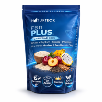 Fibra Natural FBR PLUS Naturteck con Linaza, Psyllium y Chía | Apoyo Digestivo Diario