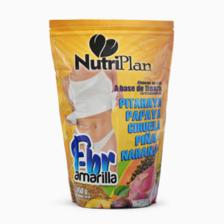 Batido Nutricional F-br Amarilla 450g con Linaza y Frutas | Fibra Natural en Polvo para Rutina Saludable