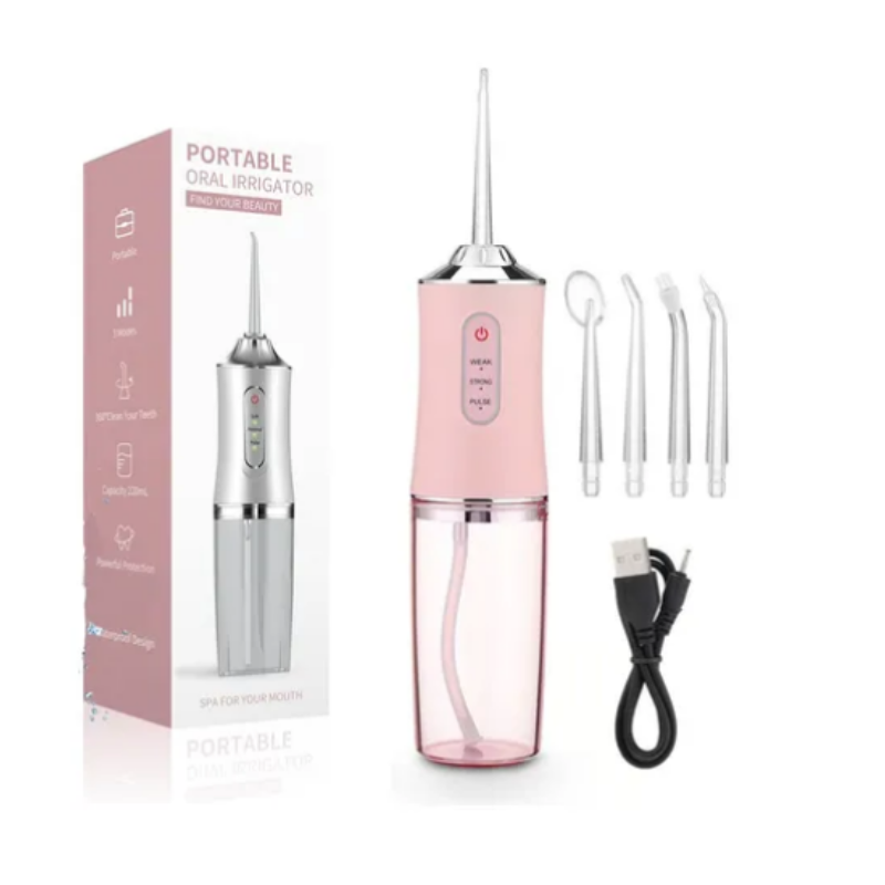 Irrigador Bucal Portátil Recargable 4 Boquillas | Limpieza Dental Profunda Profesional Sin Dolor - Image 2