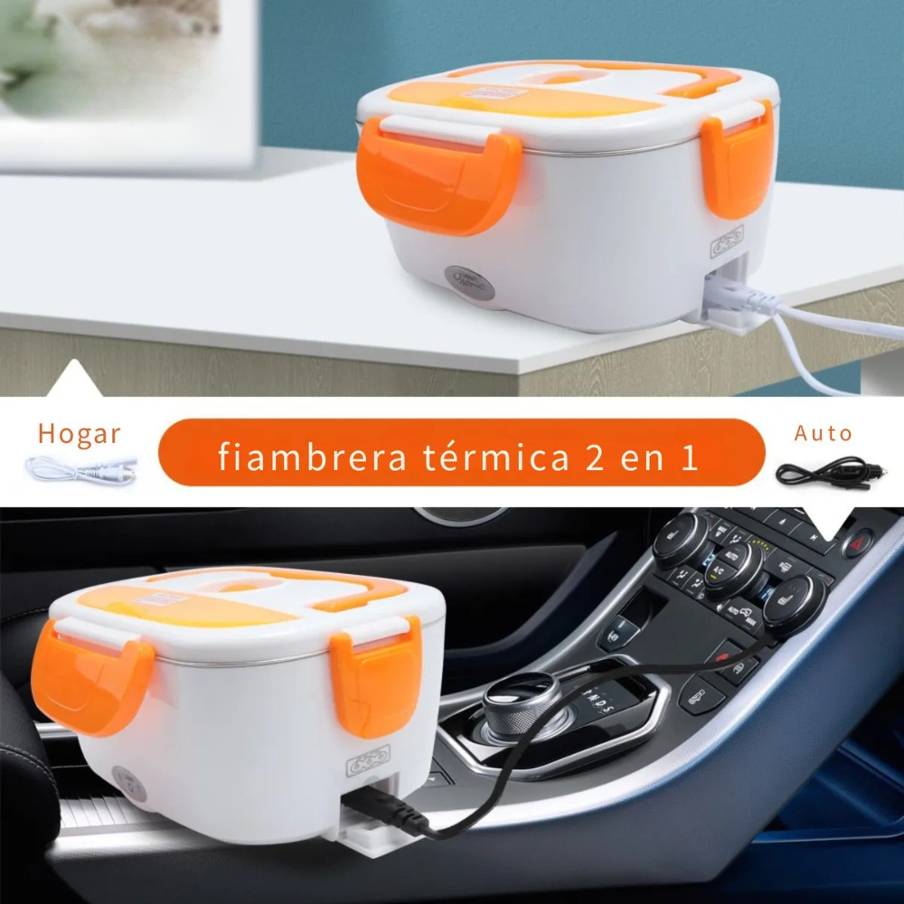 Lonchera Portacomidas Eléctrica Portátil 2 en 1 Auto y Hogar - Image 9