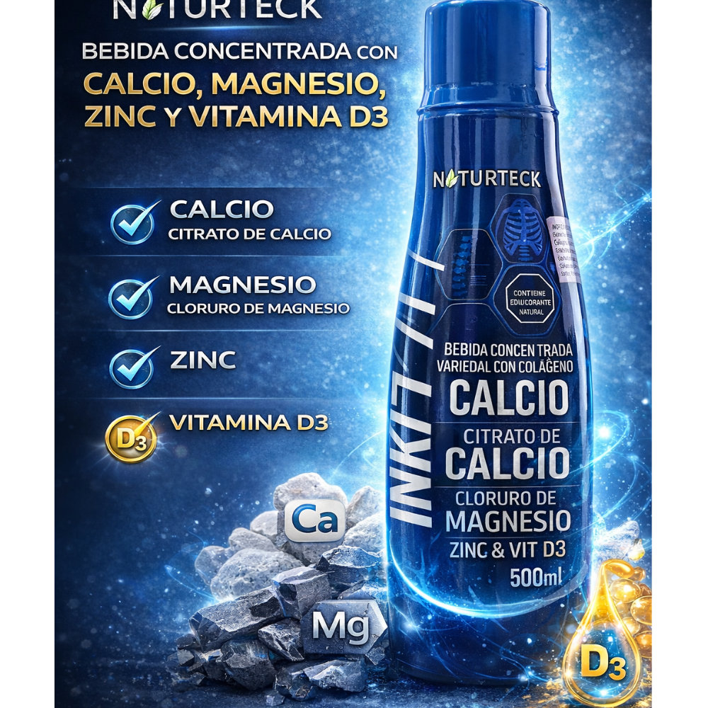 Bebida INK77 con Calcio Magnesio Zinc Vitamina D3 300 ml - Image 2
