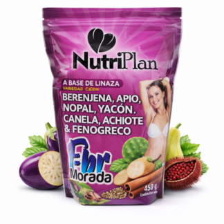 Batido F-br Morada NutriPlan con Linaza y Canela | Fibra Natural para Bienestar Digestivo