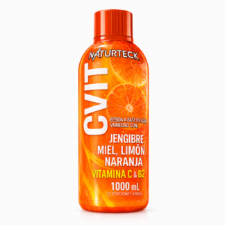 Naturteck CVIT Bebida Nutricional Con Miel Jengibre Limón Naranja Vitamina C B2 1000ml