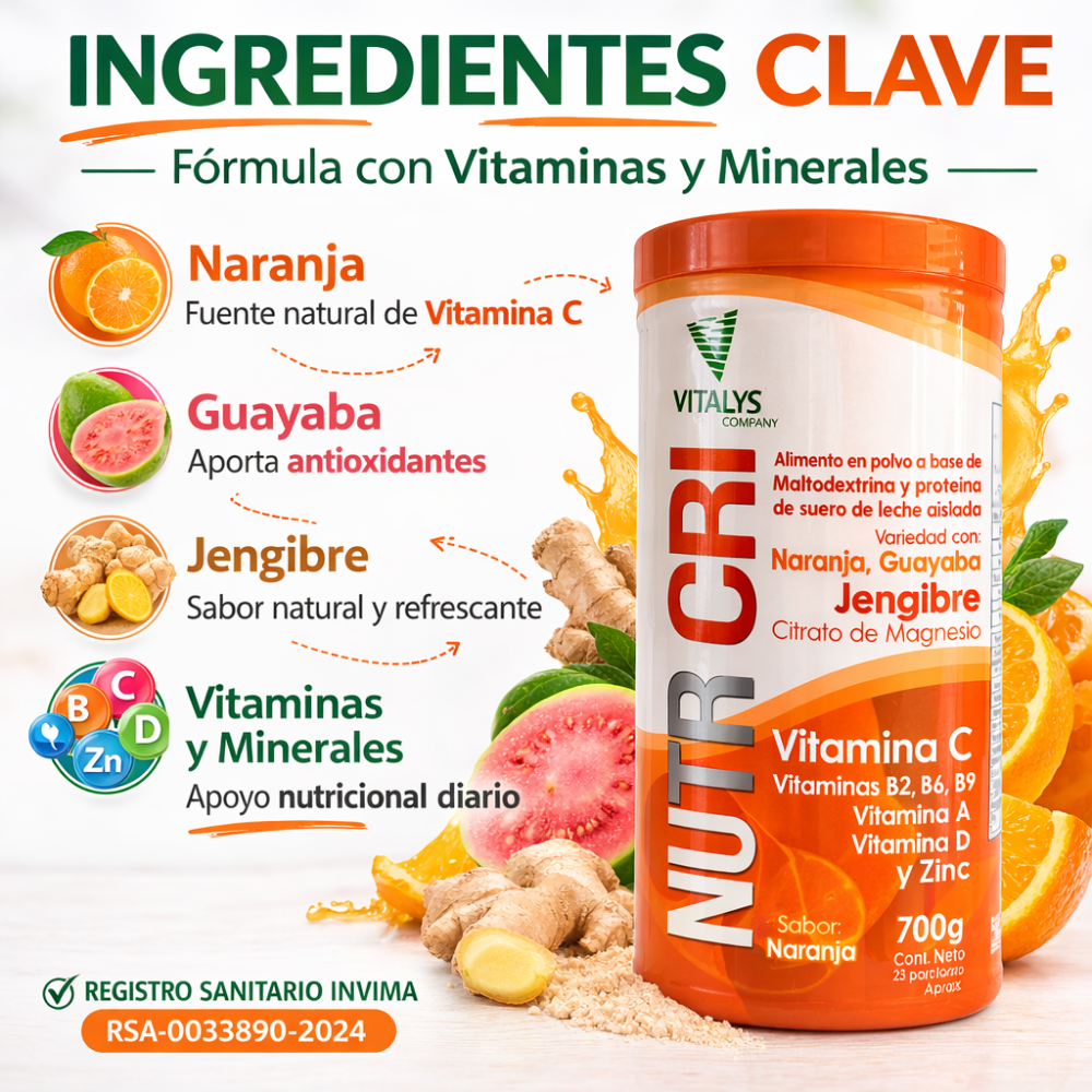 Multivitamínico En Polvo Vitamina C Zinc Magnesio 700g - Image 3