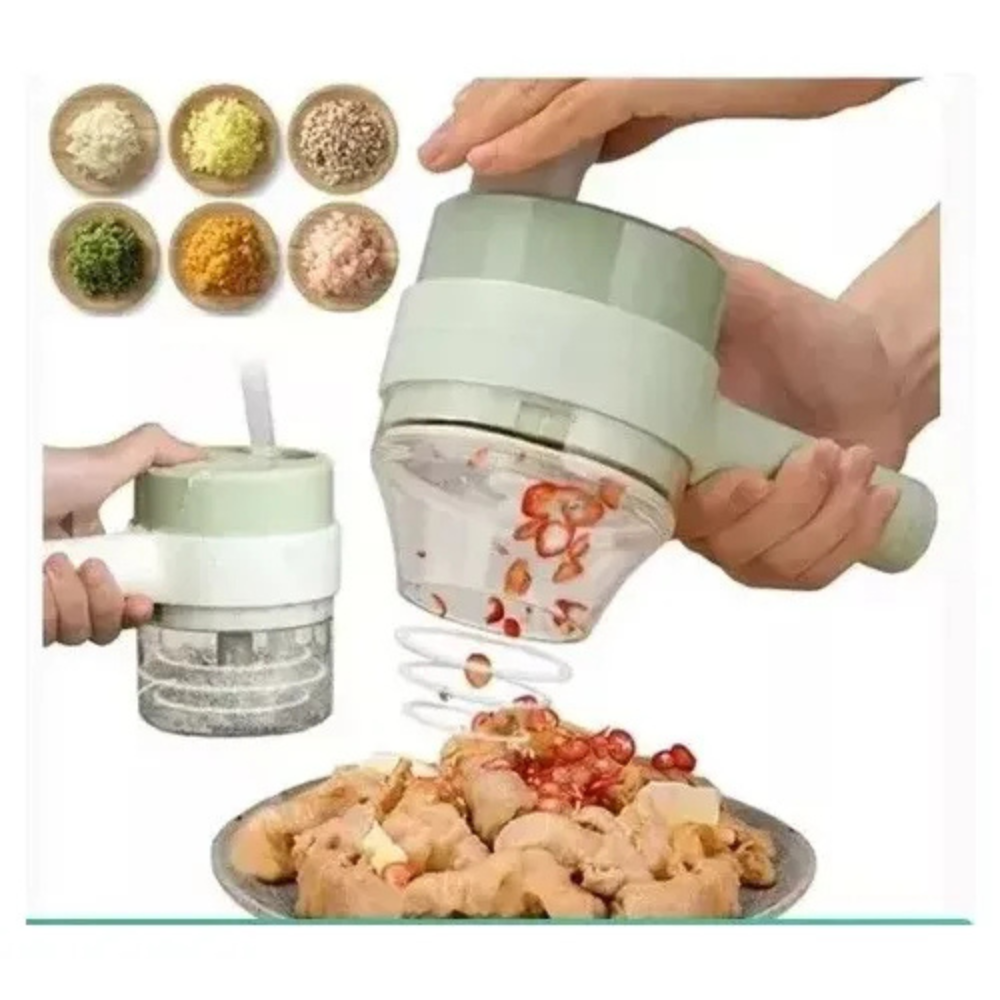 Cortador Eléctrico De Verduras 4 En 1 Multifuncional | Pica, Tritura, Lava y Procesa Alimentos En Segundos - Image 3