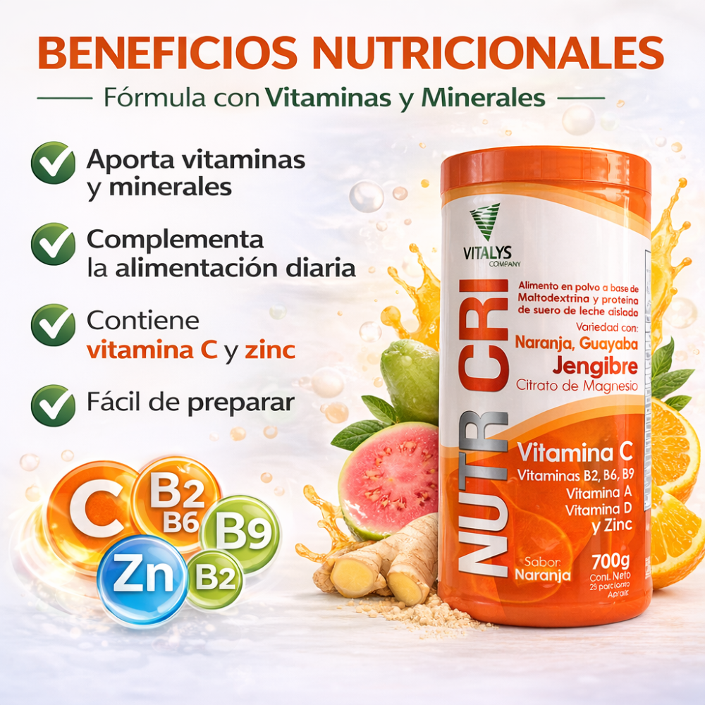 Multivitamínico En Polvo Vitamina C Zinc Magnesio 700g - Image 4