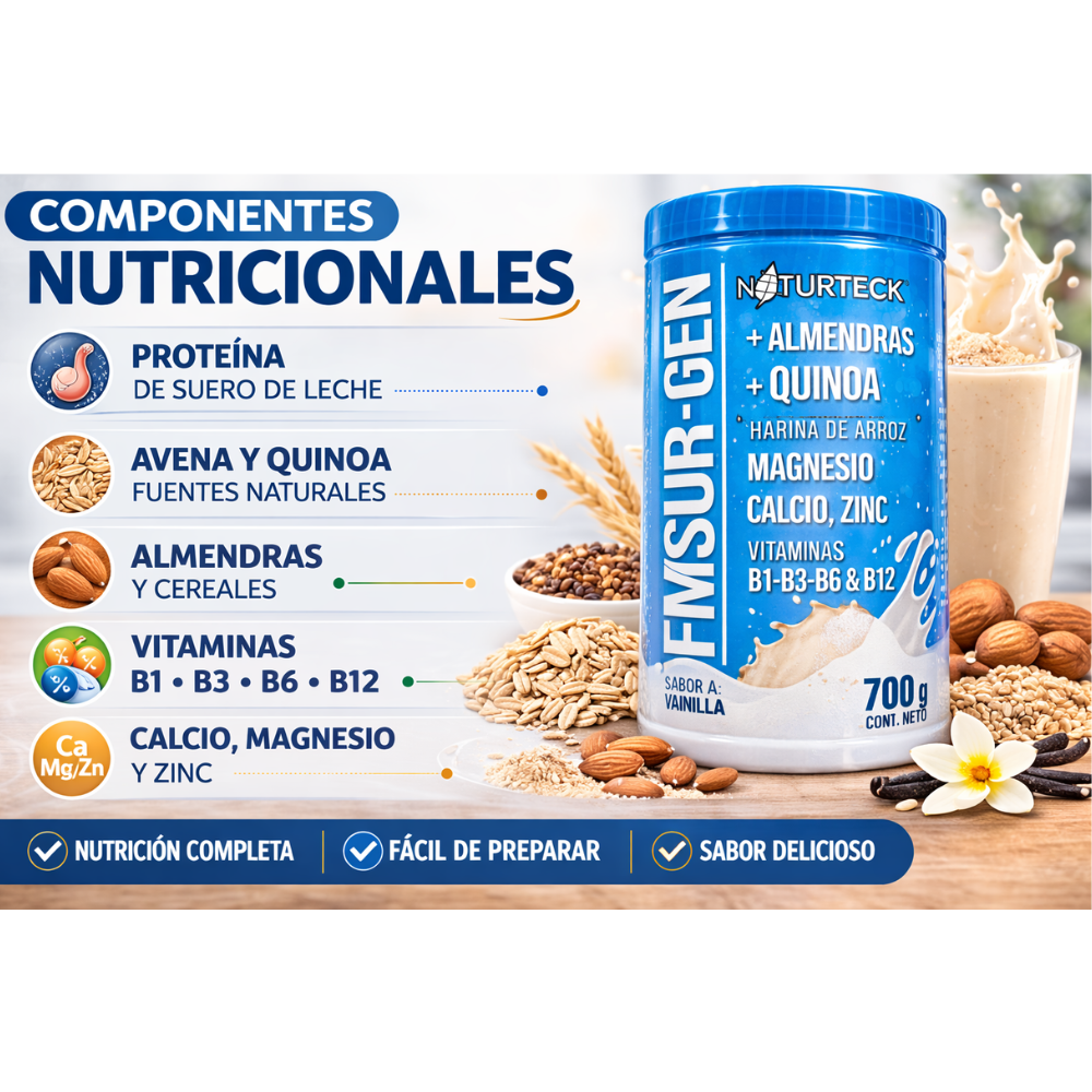 Bebida Nutricional ENSUR GEN Con Proteína Avena Quinoa Vitaminas 700 g - Image 4