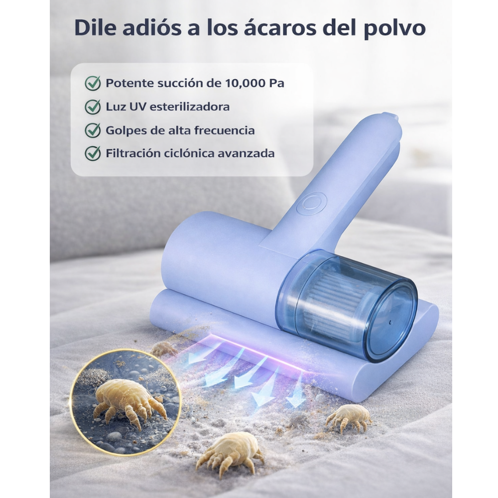 Aspiradora Antiácaros UV Colchón Alta Succión 10000Pa - Image 5