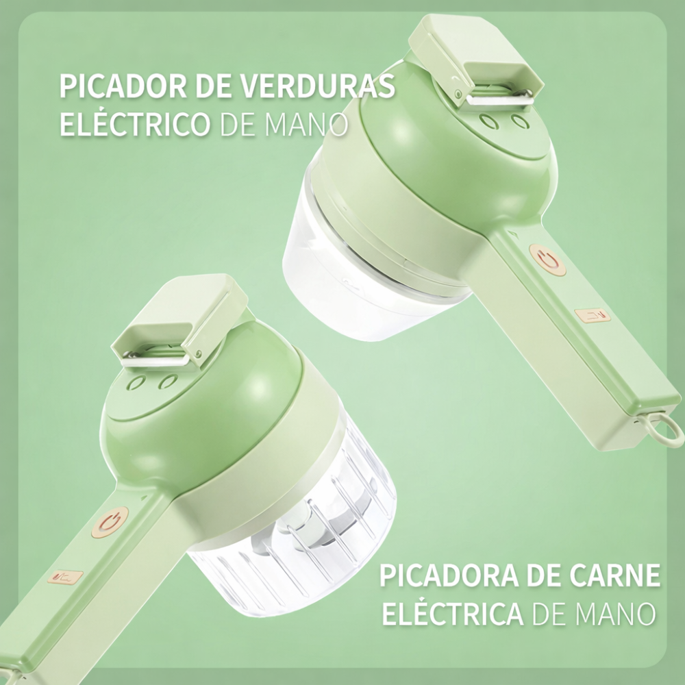 Cortador Eléctrico De Verduras 4 En 1 Multifuncional | Pica, Tritura, Lava y Procesa Alimentos En Segundos - Image 5