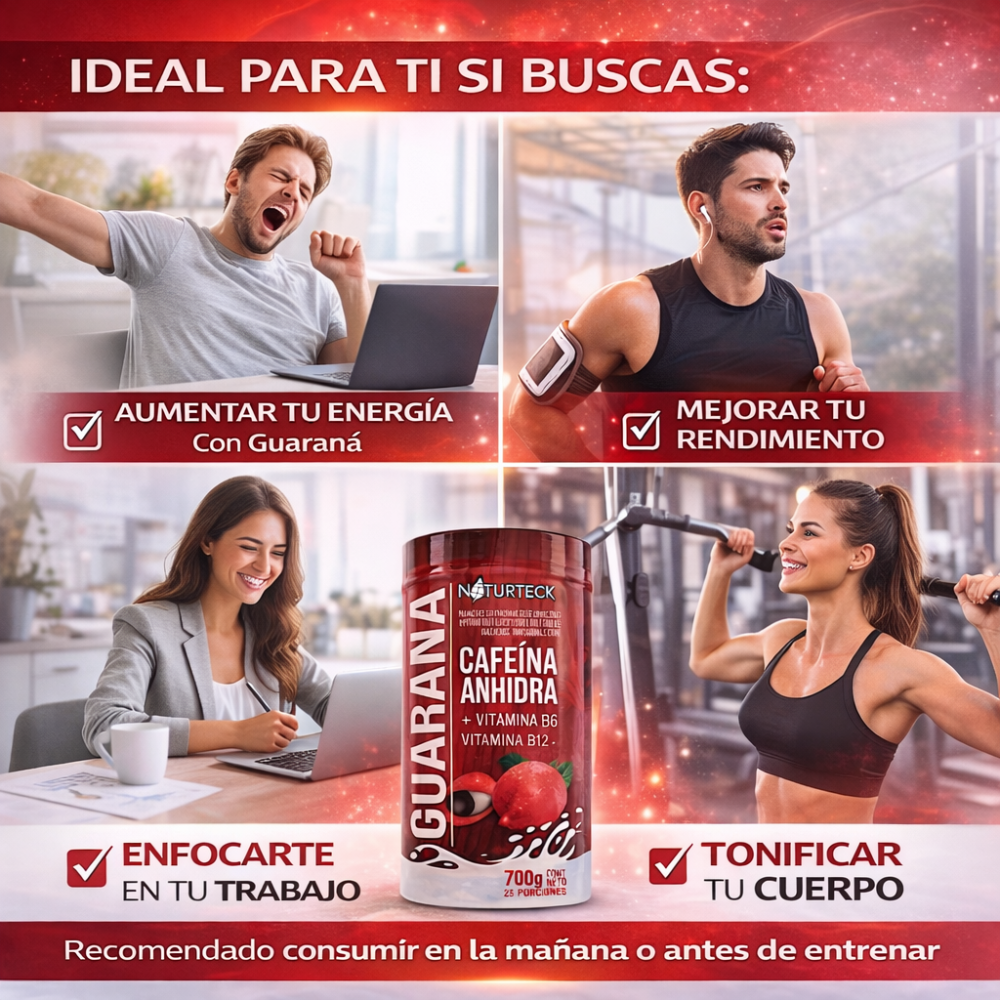 SUPLEMENTO NUTRICIONAL EN POLVO CON GUARANÁ, CAFEÍNA ANHIDRA Y VITAMINAS DEL COMPLEJO B. - Image 5