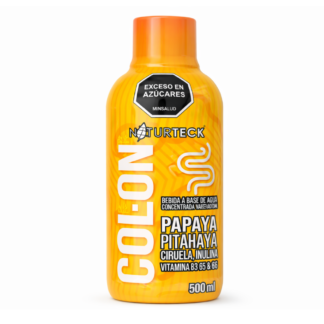 Bebida Funcional Colon Naturteck Papaya Pitahaya Inulina Naranja 500 Ml