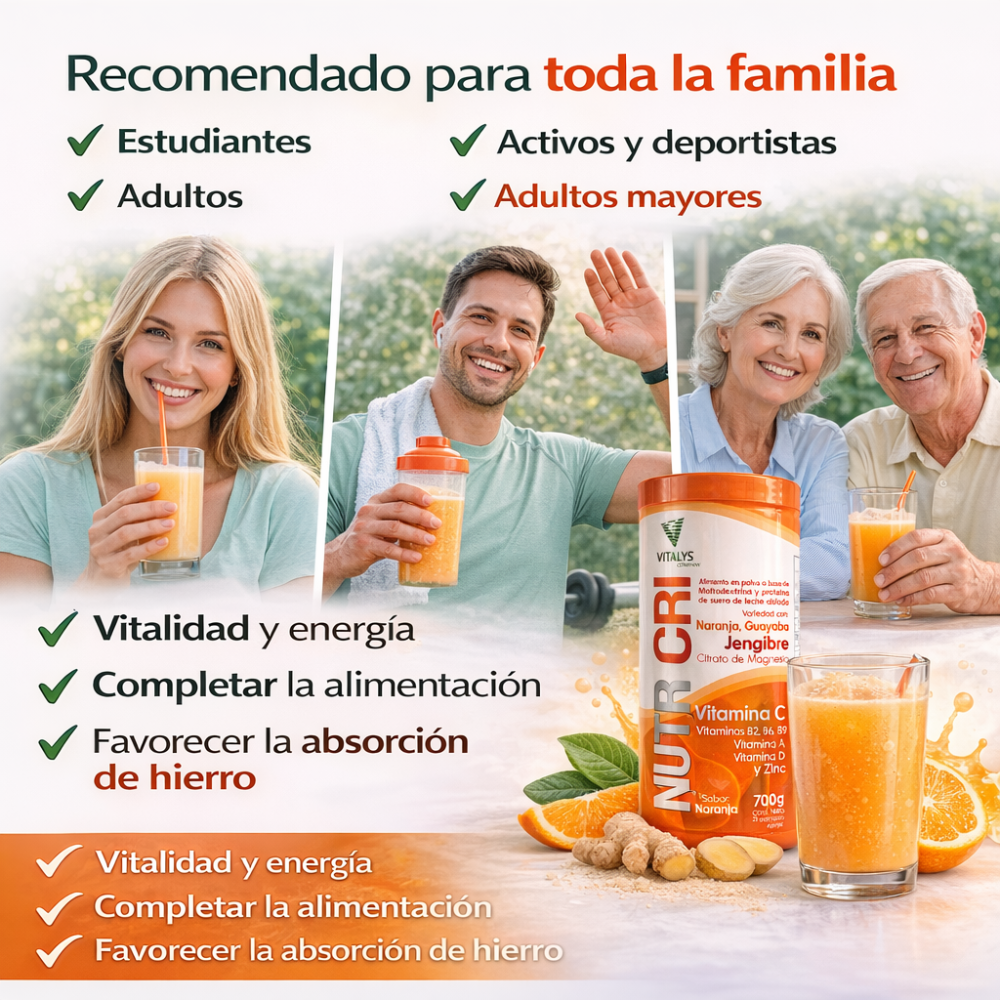 Multivitamínico En Polvo Vitamina C Zinc Magnesio 700g - Image 6