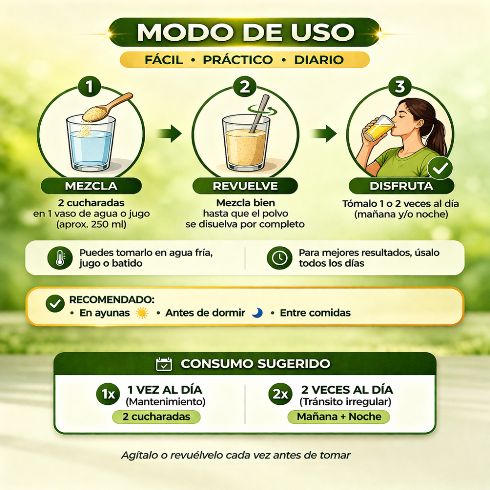 Batido Verde NutriPlan con Linaza, Té Verde y Frutas | Fibra Natural para Bienestar Digestivo - Image 6