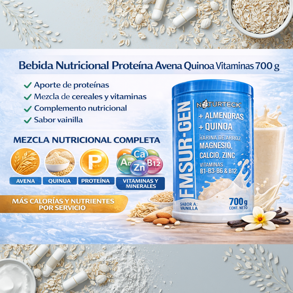 Bebida Nutricional ENSUR GEN Con Proteína Avena Quinoa Vitaminas 700 g - Image 7