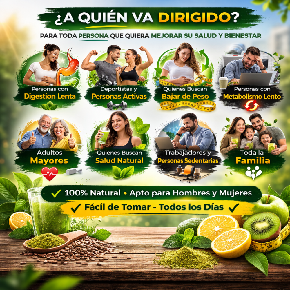 Batido Verde NutriPlan con Linaza, Té Verde y Frutas | Fibra Natural para Bienestar Digestivo - Image 8