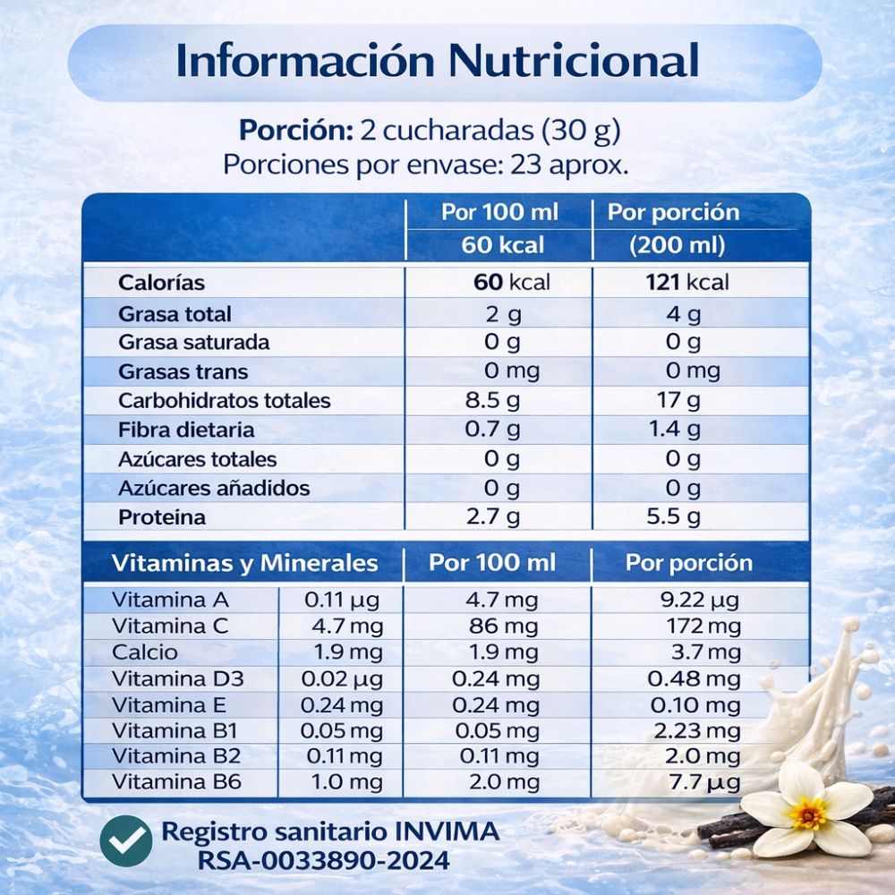 Bebida Nutricional ENSUR GEN Con Proteína Avena Quinoa Vitaminas 700 g - Image 8