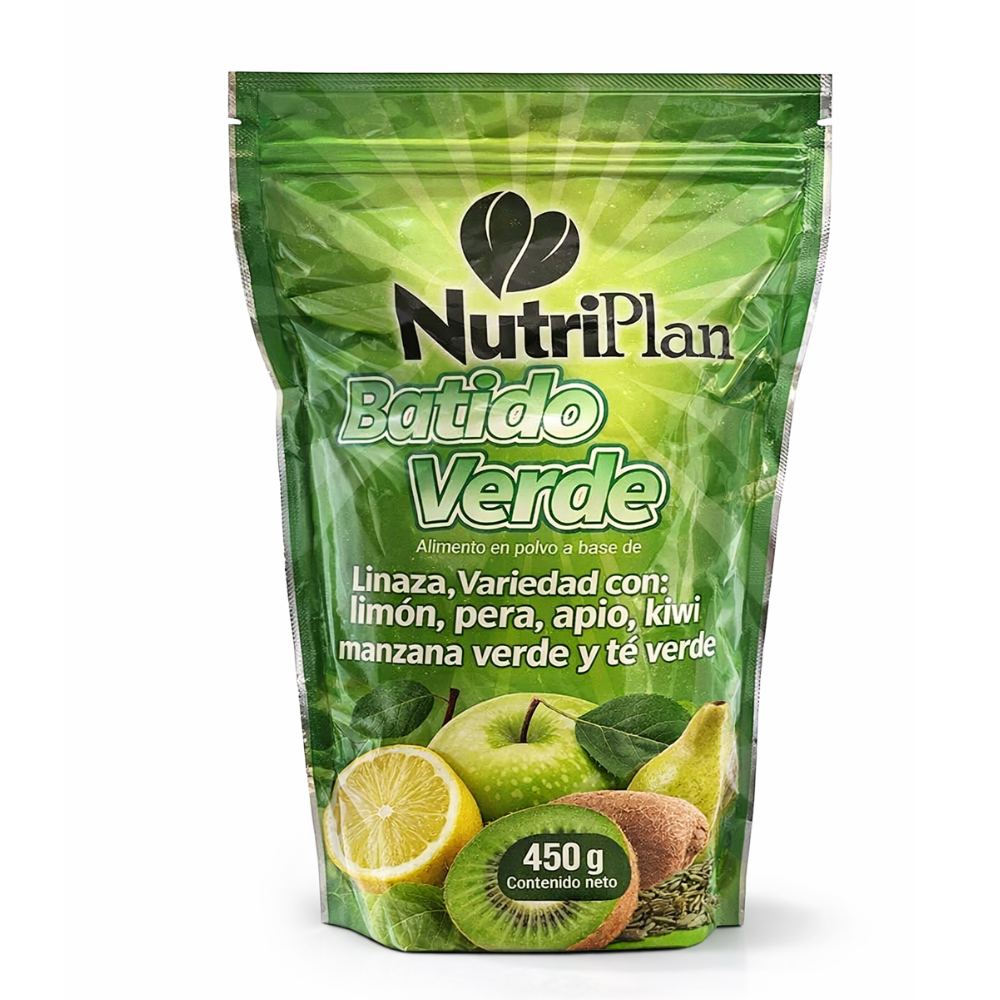Batido Verde NutriPlan con Linaza, Té Verde y Frutas | Fibra Natural para Bienestar Digestivo - Image 9