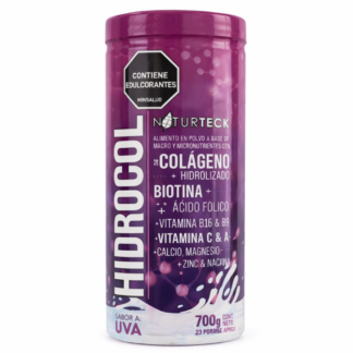 Colágeno Hidrolizado Biotina Vitaminas C E Zinc Para Cabello Piel Uñas HIDROCOL x 700 Grs Uva