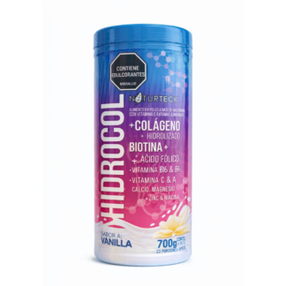 Colágeno Hidrolizado Biotina Vitaminas C E Zinc Para Cabello Piel Uñas HIDROCOL x 700 Grs Vainilla