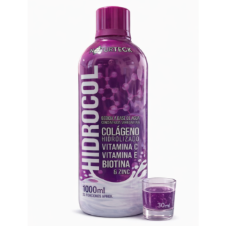 Colágeno Hidrolizado Biotina Vitaminas C E Zinc Para Cabello Piel Uñas HIDROCOL x 1000 Ml Uva