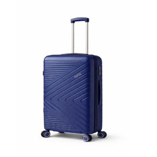 Maleta Mediana De Viaje 15 Kg Rígida Antigolpes Ruedas 360 Azul Oscuro