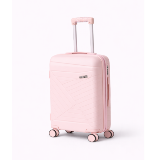 Maleta Cabina 10 Kg Rígida Antigolpes Equipaje Mano Ruedas Rosa Palido