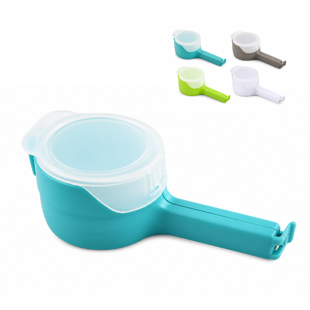 Clip Sellador de Bolsas con Dosificador | Cierre Hermético Reutilizable para Alimentos, Snacks, Cereales y Mascotas - Image 9