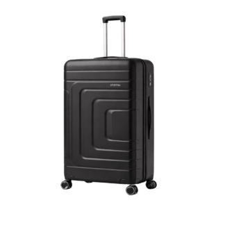 Maleta Grande 23 Kg Rígida Antigolpes Ruedas 360 Candado Tsa Color Negro