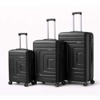 Maletas Combo X 3 Rígidas Antigolpes 10 15 23 Kg Ruedas 360 Negro