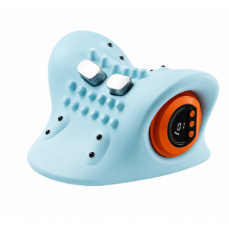 Masajeador Cervical Inteligente 3 En 1 Con Calor Y Control Remoto | Relajador De Cuello Recargable USB-C