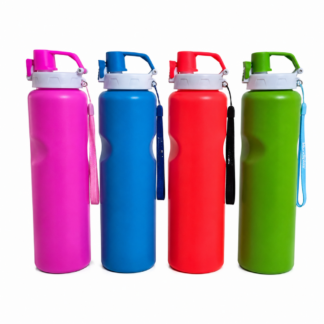 Termo Gym Deportivo 1200 Ml Botella Reutilizable con Asa y Correa Libre BPA