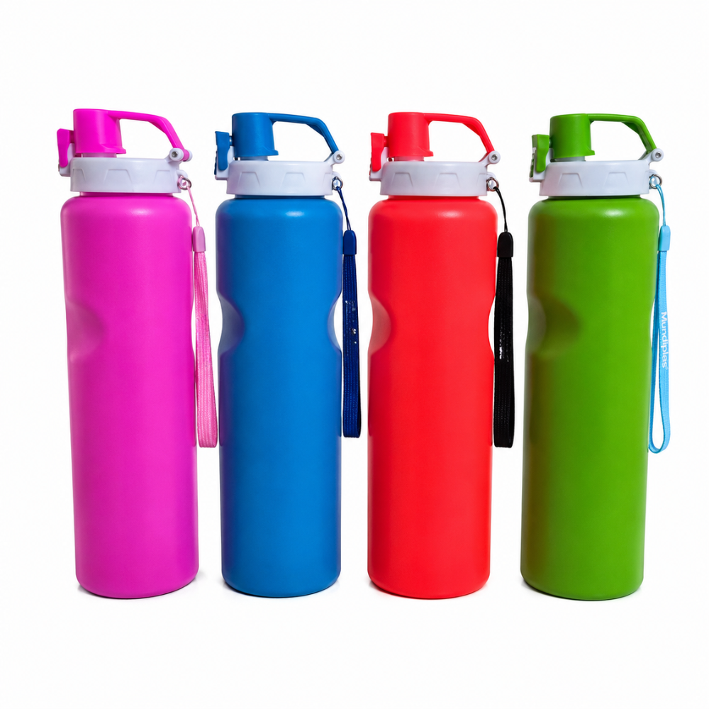Termo Gym Deportivo 1200 Ml Botella Reutilizable con Asa y Correa Libre BPA