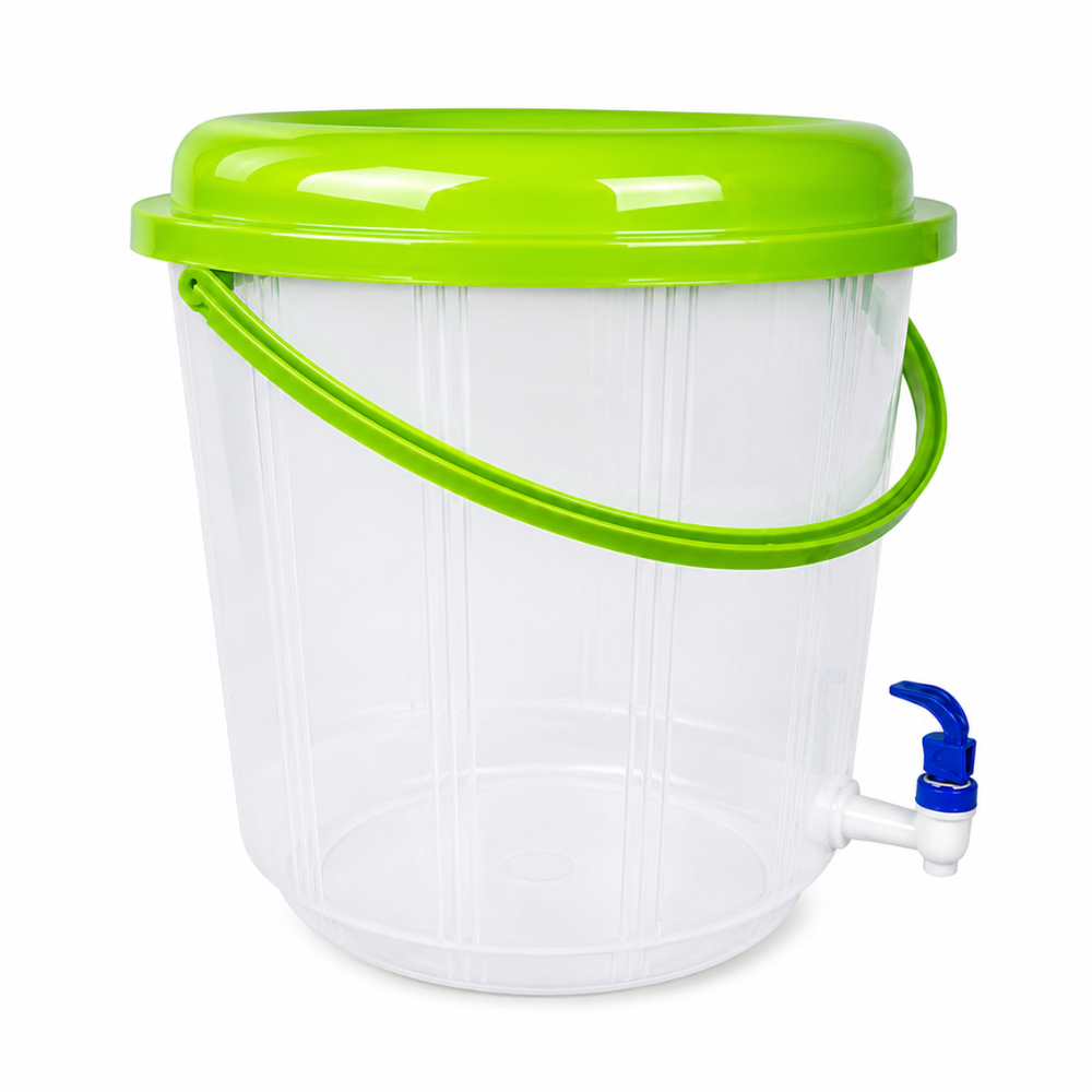 Balde Dispensador 17 Litros con Tapa y Grifo Ideal para Bebidas y Eventos