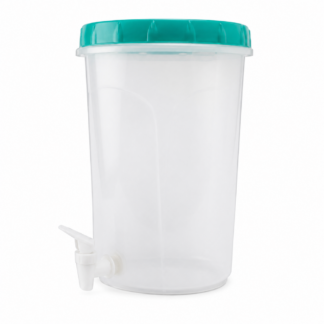 Recipiente Redondo 5000 Ml Con Grifo Dispensador Plástico Reutilizable