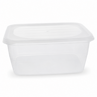 Recipiente Plástico Amanecer 12 Litros Con Tapa Multiusos Transparente