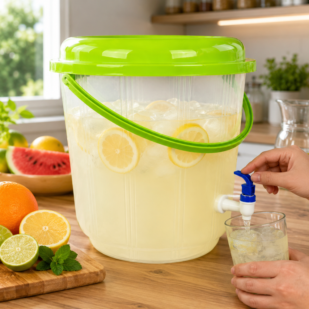 Balde Dispensador 17 Litros con Tapa y Grifo Ideal para Bebidas y Eventos - Image 2