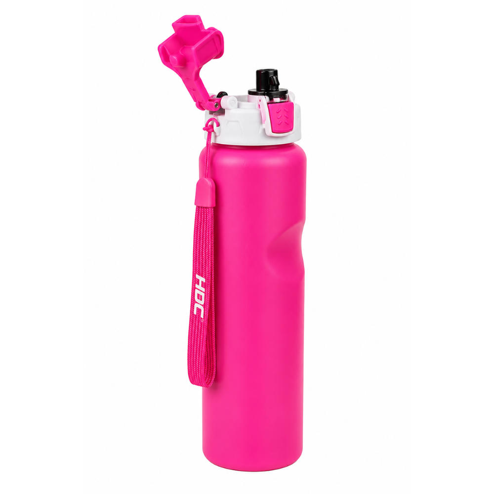 Termo Gym 1000 Ml Botella Deportiva Con Seguro Antiderrame Y Correa - Image 2