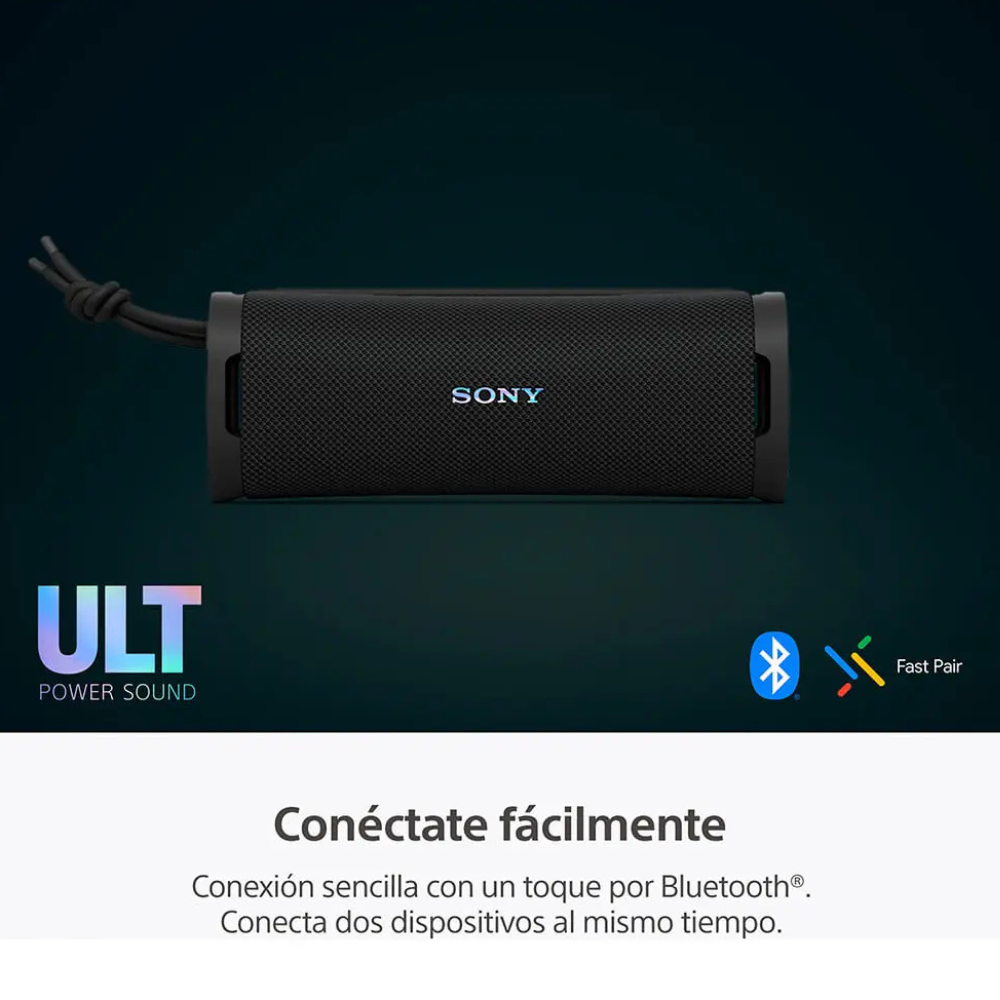 PARLANTE BLUETOOTH SONY ULT FIELD 1 SRS-ULT10 ORIGINAL IP67 RESISTENTE AL AGUA BAJOS POTENTES ULT POWER SOUND 12H BATERÍA NEGRO - Image 5