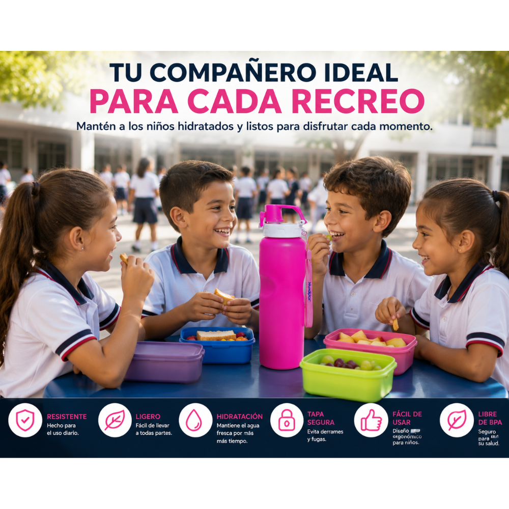 Termo Gym Deportivo 1200 Ml Botella Reutilizable con Asa y Correa Libre BPA - Image 8