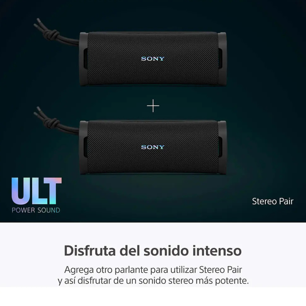 PARLANTE BLUETOOTH SONY ULT FIELD 1 SRS-ULT10 ORIGINAL IP67 RESISTENTE AL AGUA BAJOS POTENTES ULT POWER SOUND 12H BATERÍA NEGRO - Image 7