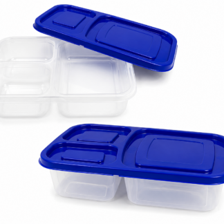 Recipiente Hermético Premium 3 Divisiones Para Almuerzo Lonchera y Comidas