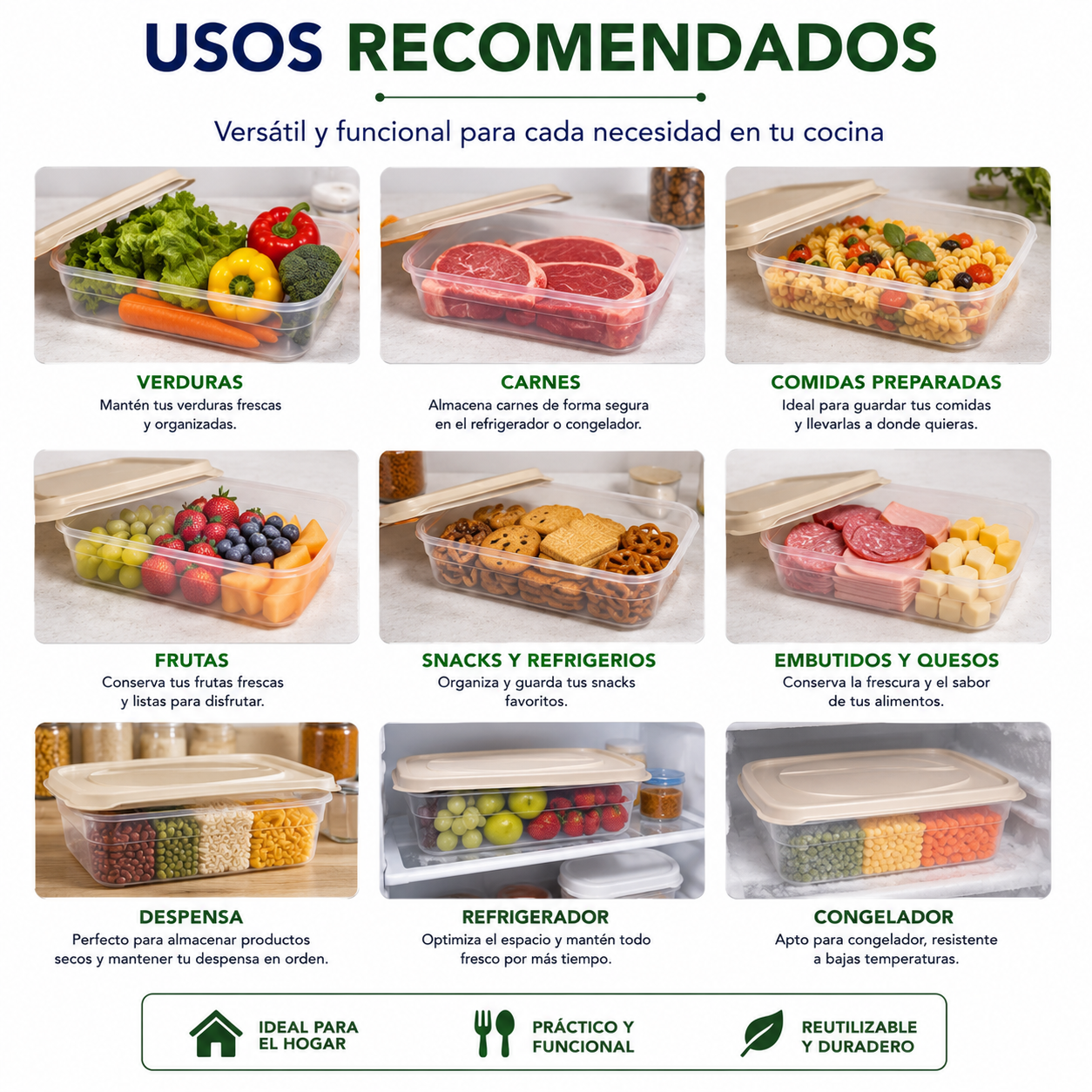 Recipiente Hermético Plástico 3 Litros Con Tapa Ideal Para Alimentos Cocina - Image 4