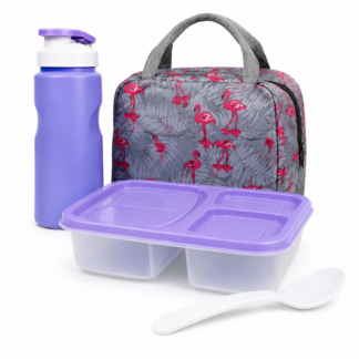 Combo Porta Alimentos Infantil Con Lonchera Térmica, Termo Y Cuchara