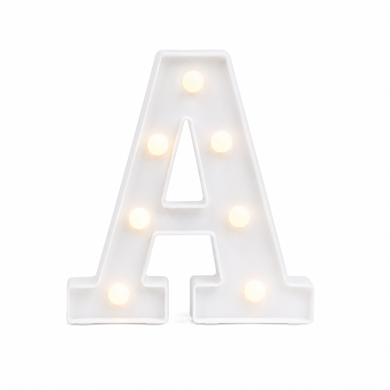 Letra Luminosa LED Decorativa Blanca Con Pilas Incluidas - Arma tu mensaje