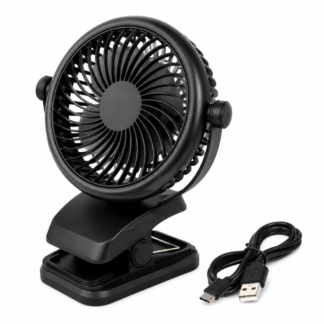 Mini Ventilador 3 En 1 Recargable Con Agarradera USB-C 5W Portátil