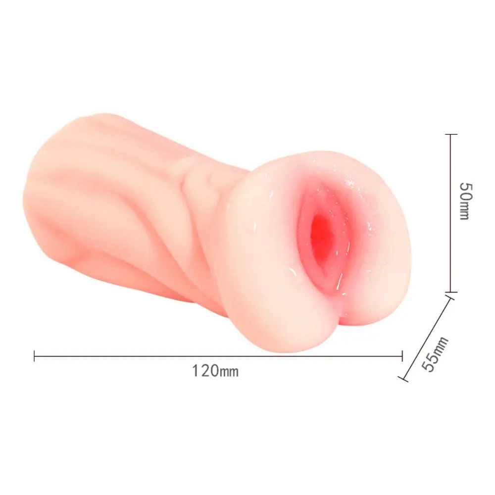 Masturbador Masculino Silicona Suave Flexible Textura Realista Fácil Limpieza - Image 2